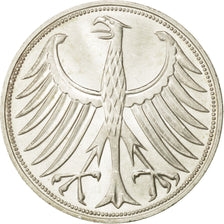 Coin, GERMANY - FEDERAL REPUBLIC, 5 Mark, 1973, Stuttgart, AU(50-53), Silver