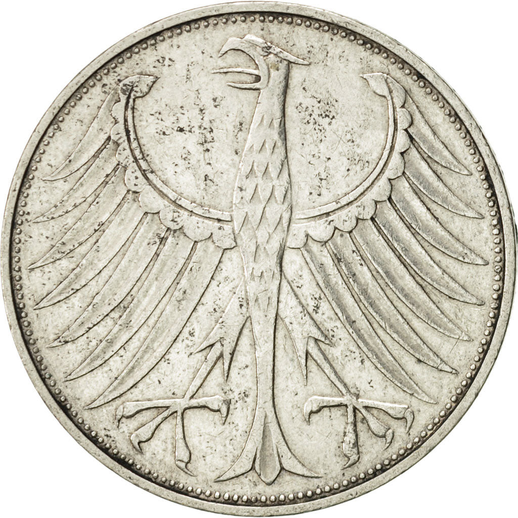 Coin, GERMANY - FEDERAL REPUBLIC, 5 Mark, 1971, Munich, AU(50-53), Silver