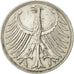 Coin, GERMANY - FEDERAL REPUBLIC, 5 Mark, 1971, Stuttgart, AU(50-53), Silver
