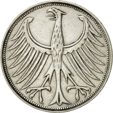 Münze, Bundesrepublik Deutschland, 5 Mark, 1961, Munich, SS+, Silber, KM:112.1