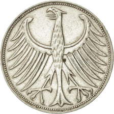 Coin, GERMANY - FEDERAL REPUBLIC, 5 Mark, 1961, Stuttgart, AU(50-53), Silver