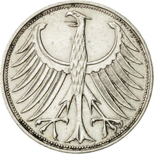 Coin, GERMANY - FEDERAL REPUBLIC, 5 Mark, 1969, Hambourg, AU(50-53), Silver