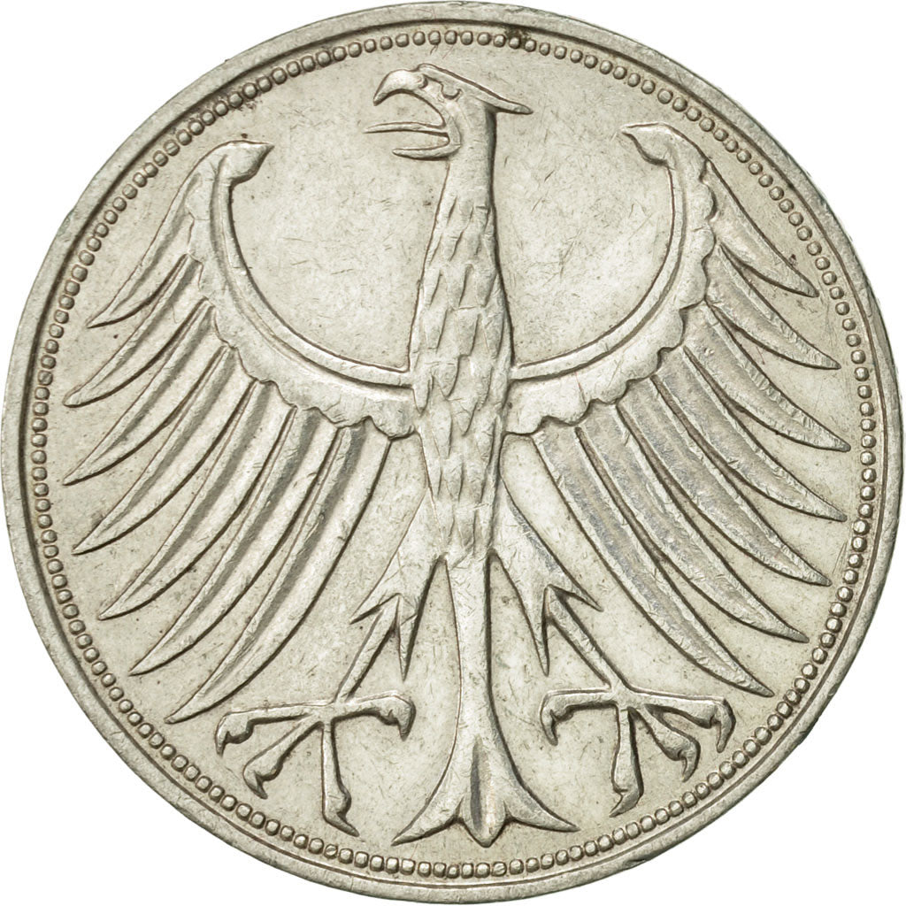 Münze, Bundesrepublik Deutschland, 5 Mark, 1963, Hambourg, SS+, Silber