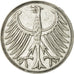 Coin, GERMANY - FEDERAL REPUBLIC, 5 Mark, 1958, Stuttgart, EF(40-45), Silver