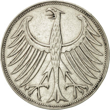 Coin, GERMANY - FEDERAL REPUBLIC, 5 Mark, 1957, Stuttgart, AU(50-53), Silver