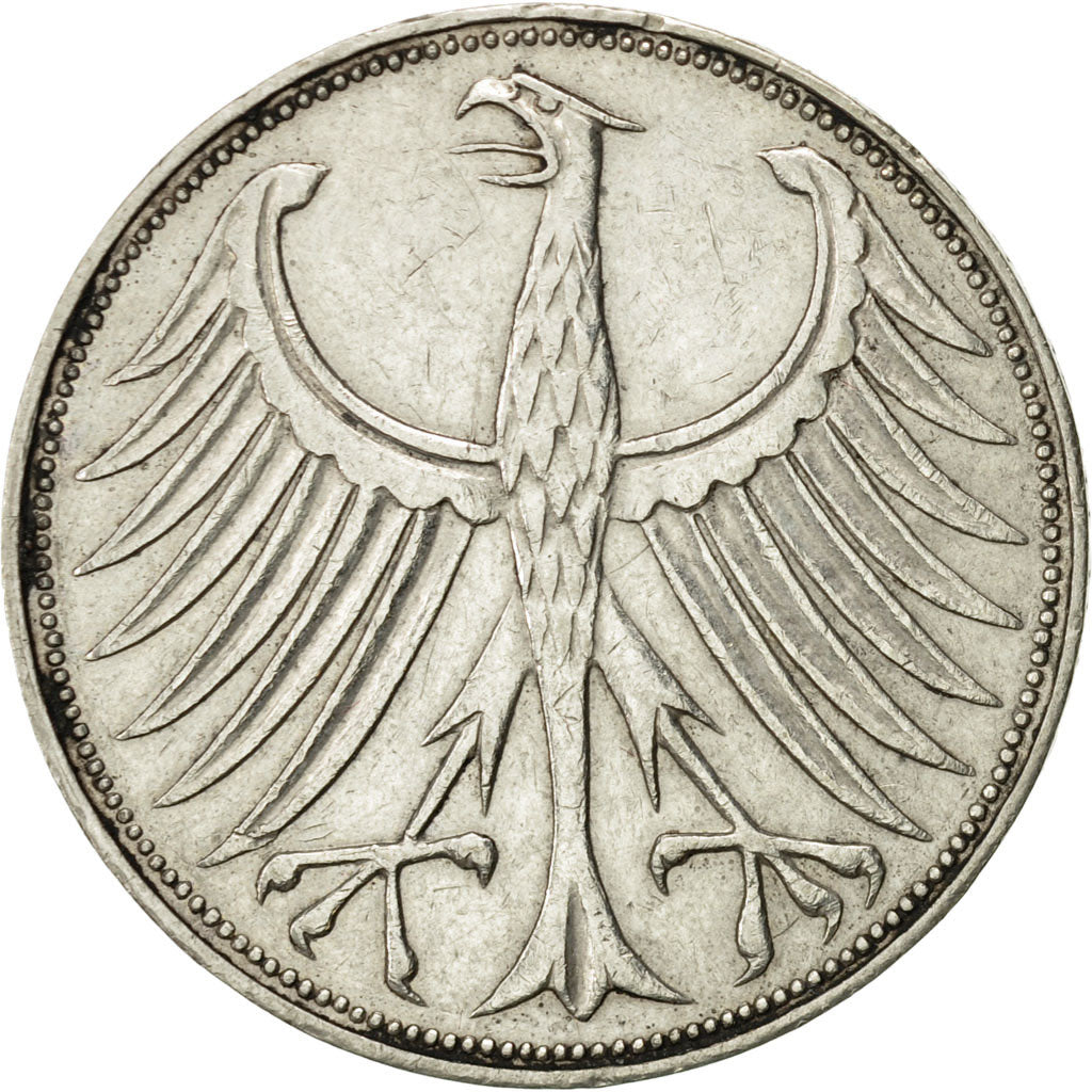 Coin, GERMANY - FEDERAL REPUBLIC, 5 Mark, 1970, Munich, AU(50-53), Silver