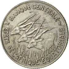 EQUATORIAL AFRICAN STATES, 100 Francs, 1968, Paris, AU(55-58), Nickel, KM:5