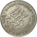 EQUATORIAL AFRICAN STATES, 100 Francs, 1968, Paris, AU(55-58), Nickel, KM:5