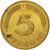 Coin, GERMANY - FEDERAL REPUBLIC, 5 Pfennig, 1988, Hambourg, AU(50-53), Brass