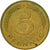 Coin, GERMANY - FEDERAL REPUBLIC, 5 Pfennig, 1993, Stuttgart, EF(40-45), Brass