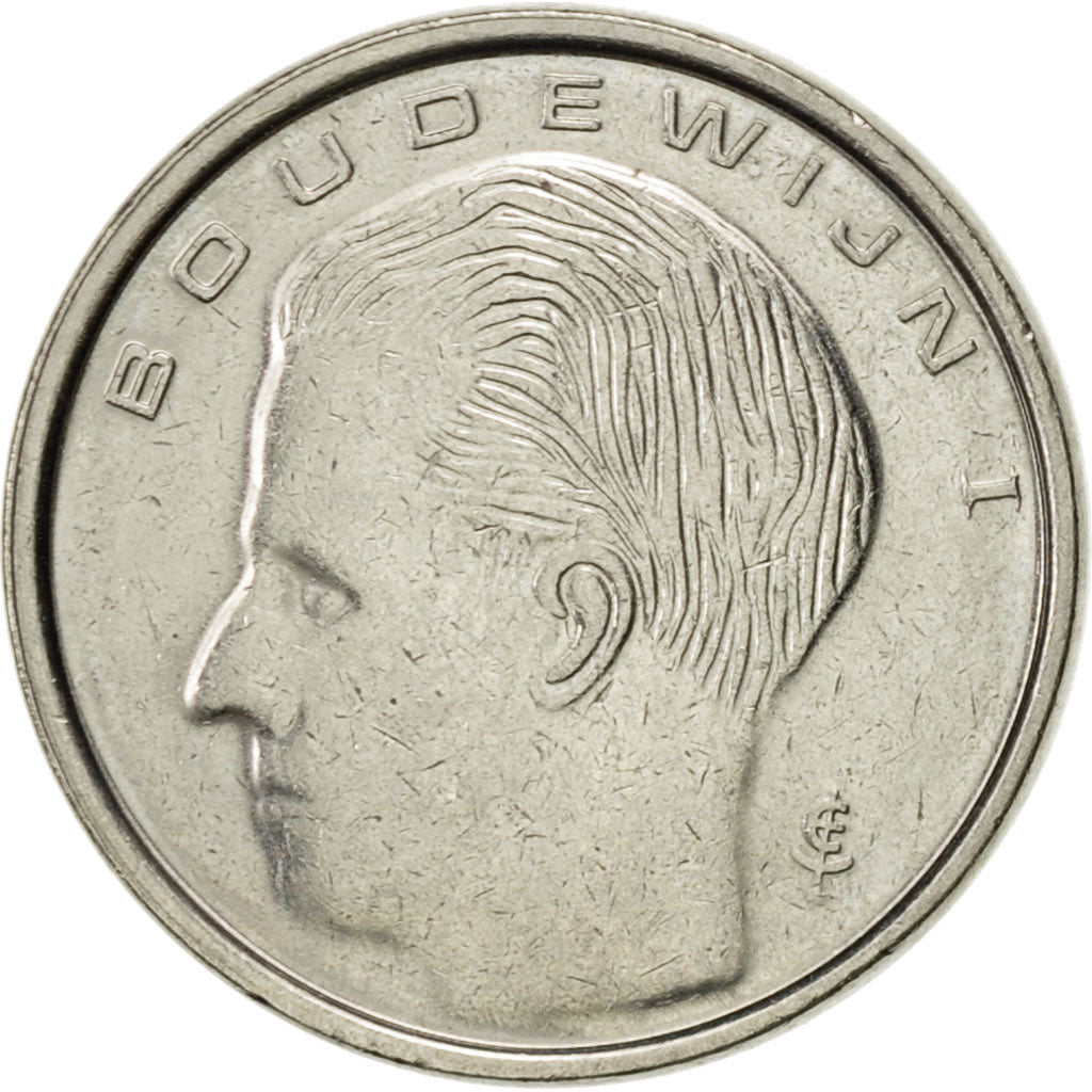 Coin, Belgium, Franc, 1993, AU(50-53), Nickel Plated Iron, KM:171