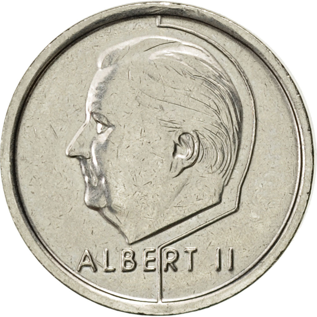 Monnaie, Belgique, Albert II, Franc, 1995, Bruxelles, TTB+, Nickel Plated Iron