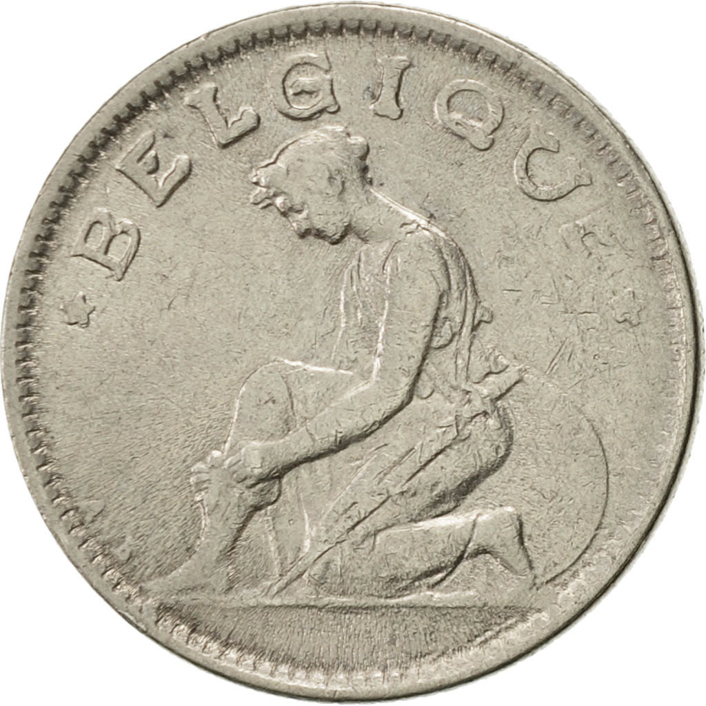 Coin, Belgium, 50 Centimes, 1933, AU(50-53), Nickel, KM:87