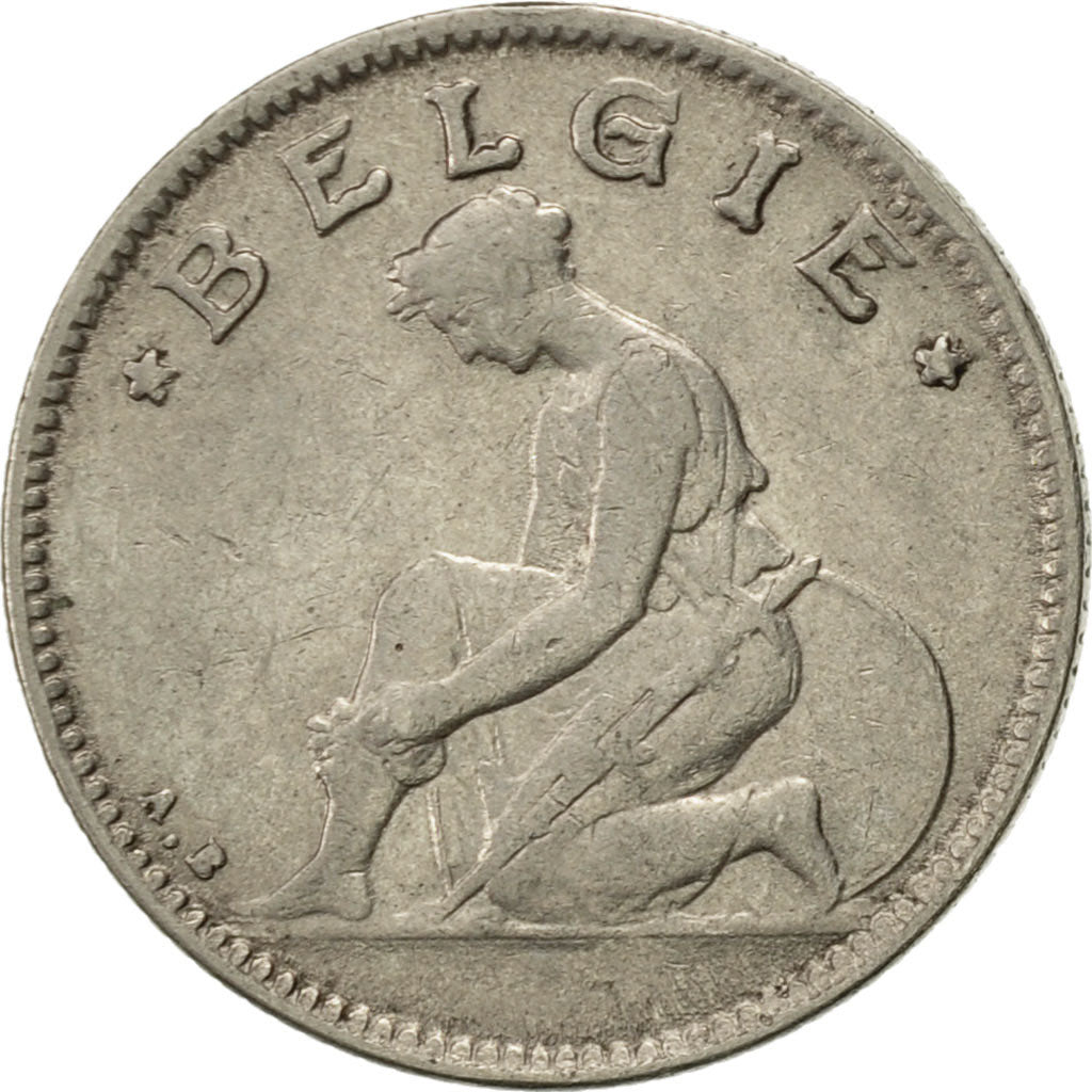Belgium, 50 Centimes, 1933, EF(40-45), Nickel, KM:88
