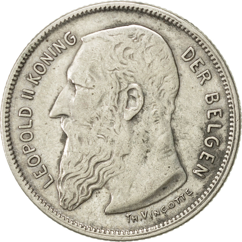 Coin, Belgium, 2 Francs, 2 Frank, 1909, EF(40-45), Silver, KM:59