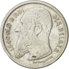 Belgium, 2 Francs, 2 Frank, 1904, EF(40-45), Silver, KM:58.1