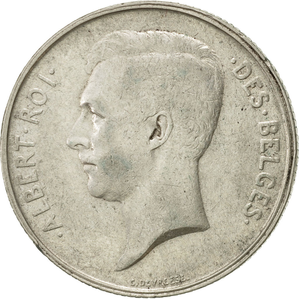 Bélgica, 2 Francs, 2 Frank, 1911, MBC, Plata, KM:74
