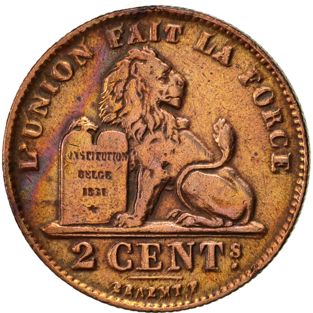 Coin, Belgium, Albert I, 2 Centimes, 1911, EF(40-45), Copper, KM:64