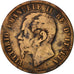 Monnaie, Italie, Vittorio Emanuele II, 10 Centesimi, 1867, Birmingham, TB