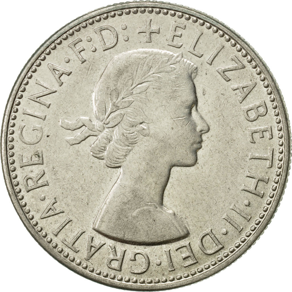 Coin, Australia, Elizabeth II, Florin, 1963, Melbourne, AU(50-53), Silver, KM:60