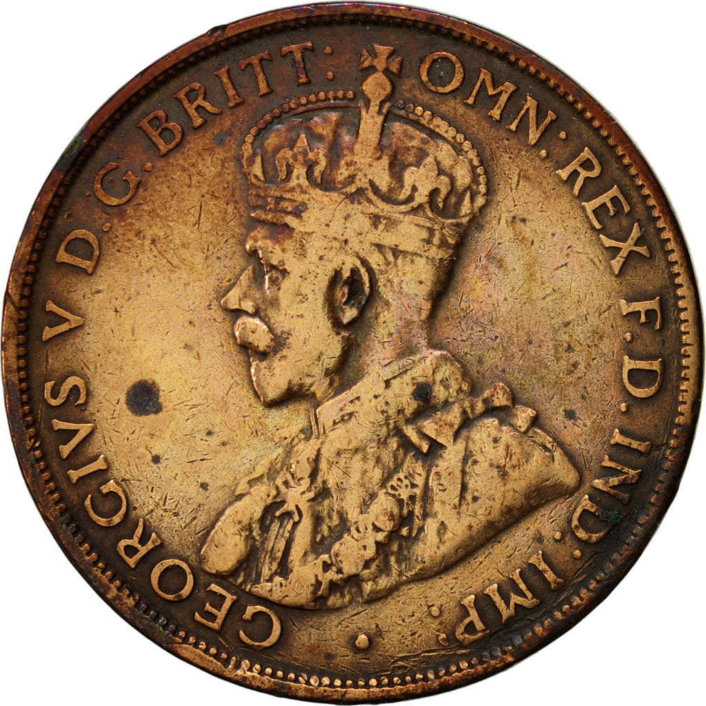Coin, Australia, George V, Penny, 1931, VF(30-35), Bronze, KM:23