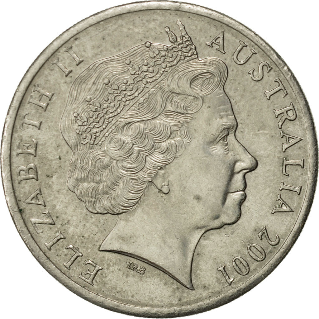 Coin, Australia, Elizabeth II, 20 Cents, 2001, Royal Australian Mint, Canberra