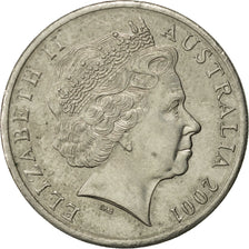 Coin, Australia, Elizabeth II, 20 Cents, 2001, Royal Australian Mint, Canberra