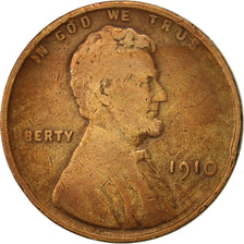 Coin, United States, Lincoln Cent, Cent, 1910, U.S. Mint, Philadelphia