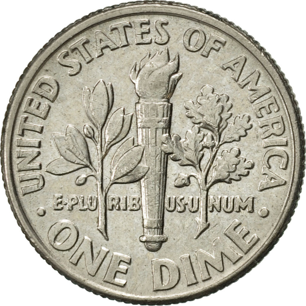 Coin, United States, Roosevelt Dime, Dime, 1992, U.S. Mint, Philadelphia