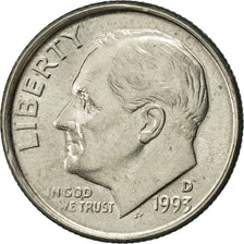 Coin, United States, Roosevelt Dime, Dime, 1993, U.S. Mint, Denver, AU(50-53)