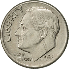 Coin, United States, Roosevelt Dime, Dime, 1966, U.S. Mint, Philadelphia