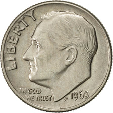 Münze, Vereinigte Staaten, Roosevelt Dime, Dime, 1969, U.S. Mint, Philadelphia
