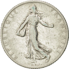 France, Semeuse, Franc, 1912, Paris, VF(20-25), Silver, KM:844.1, Gadoury:467
