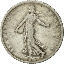 Coin, France, Semeuse, Franc, 1917, Paris, EF(40-45), Silver, KM:844.1