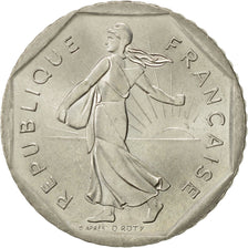 Coin, France, Semeuse, 2 Francs, 1993, Paris, AU(55-58), Nickel, KM:942.2