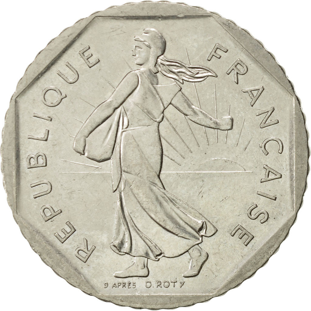 Coin, France, Semeuse, 2 Francs, 1980, Paris, AU(55-58), Nickel, KM:942.1