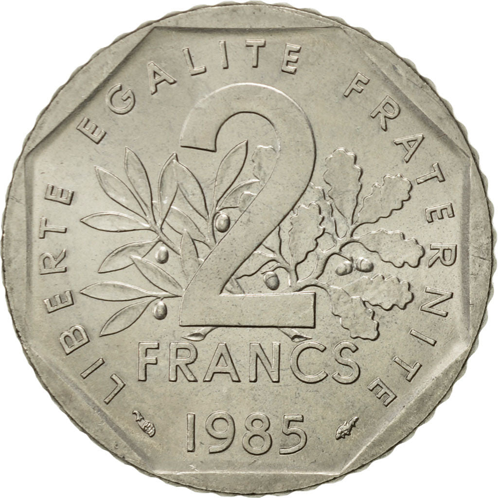 Moneda, Francia, Semeuse, 2 Francs, 1985, Paris, EBC, Níquel, KM:942.1