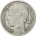 Coin, France, Morlon, 2 Francs, 1945, Castelsarrasin, EF(40-45), Aluminum