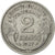 Munten, Frankrijk, Morlon, 2 Francs, 1947, Beaumont - Le Roger, ZF, Aluminium