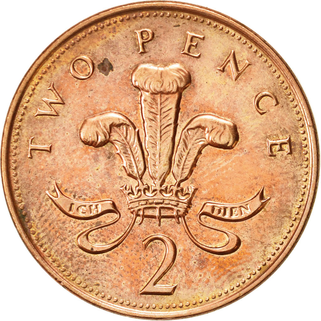 Coin, Great Britain, Elizabeth II, 2 Pence, 2001, EF(40-45), Copper Plated