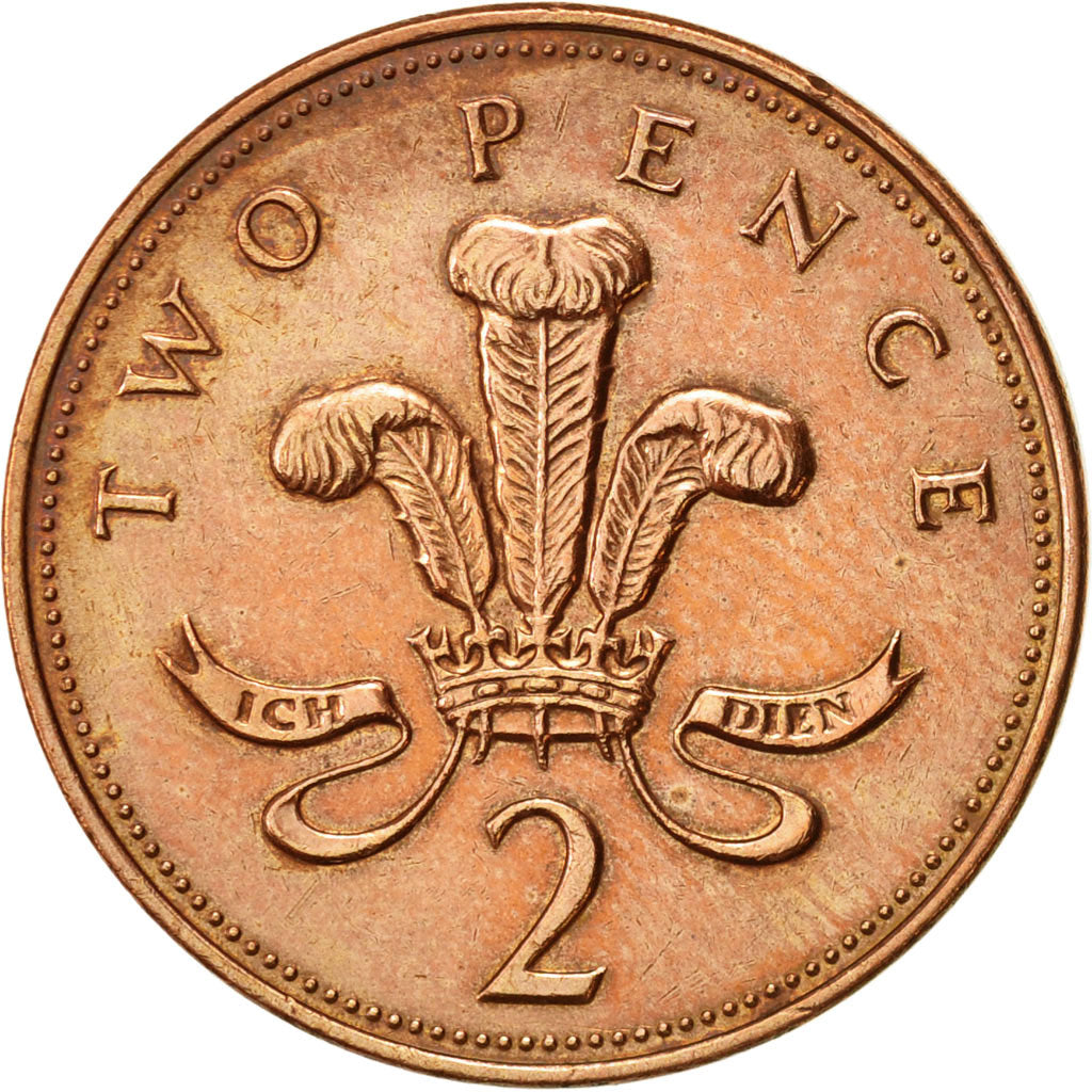 Coin, Great Britain, Elizabeth II, 2 Pence, 1998, EF(40-45), Copper Plated