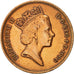 Moneda, Gran Bretaña, Elizabeth II, 2 Pence, 1990, MBC, Bronce, KM:936