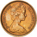 Monnaie, Grande-Bretagne, Elizabeth II, 2 New Pence, 1975, TTB, Bronze, KM:916