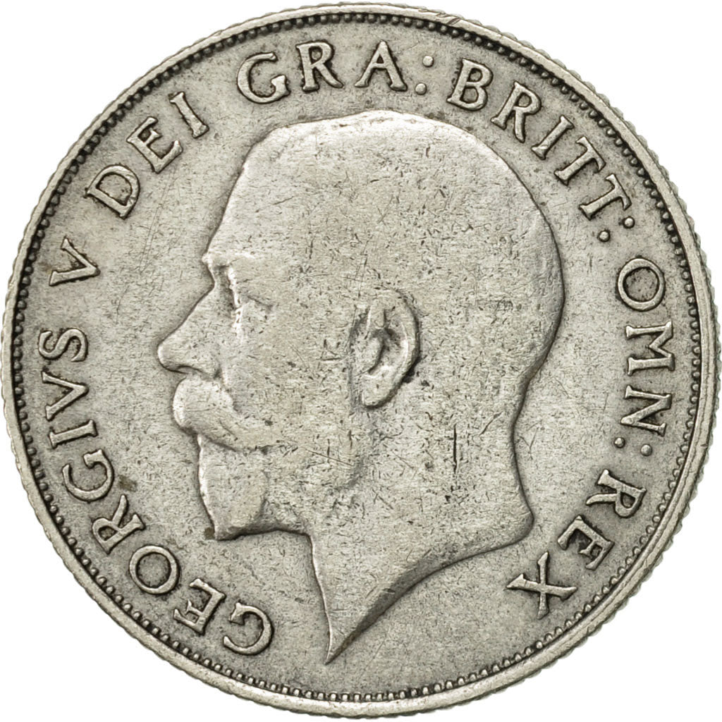 Coin, Great Britain, George V, Shilling, 1921, EF(40-45), Silver, KM:816a