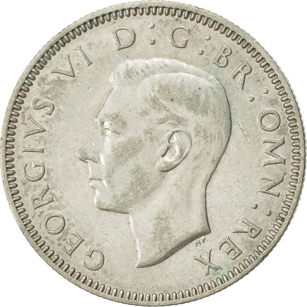 Great Britain, George VI, Shilling, 1942, AU(50-53), Silver, KM:853