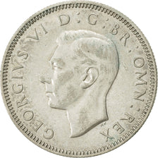 Great Britain, George VI, Shilling, 1942, AU(50-53), Silver, KM:853
