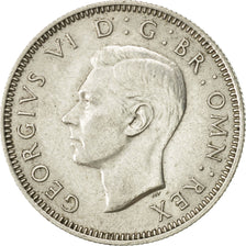 Coin, Great Britain, George VI, Shilling, 1945, AU(50-53), Silver, KM:854