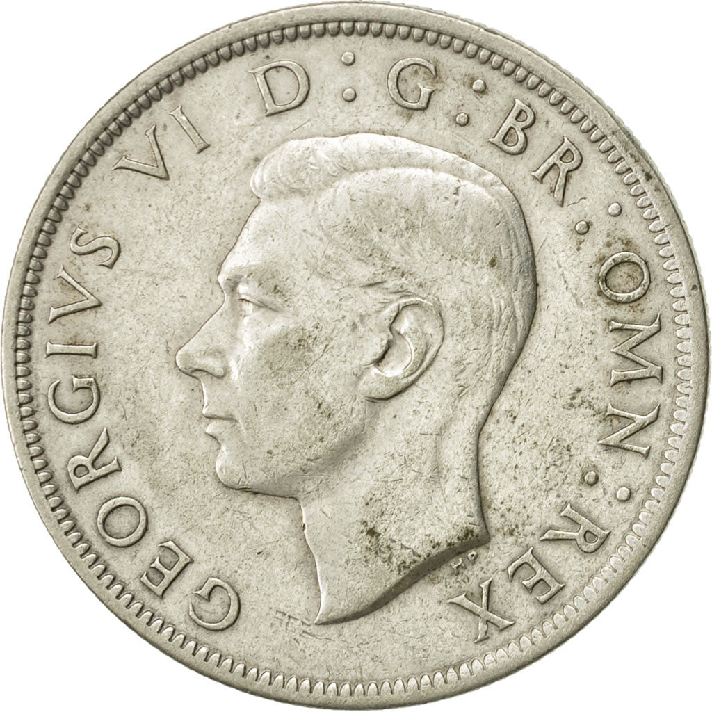 Coin, Great Britain, George VI, 1/2 Crown, 1942, EF(40-45), Silver, KM:856