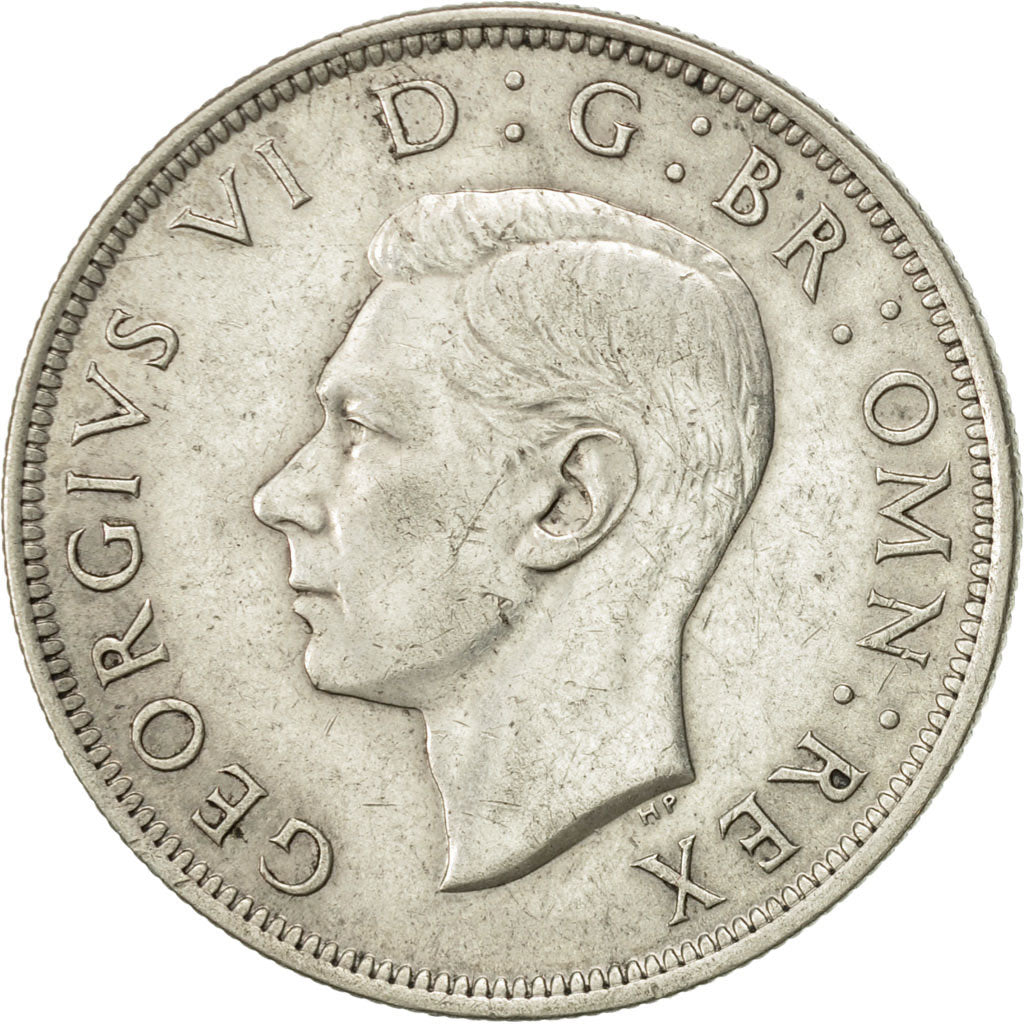 Coin, Great Britain, George VI, 1/2 Crown, 1944, EF(40-45), Silver, KM:856