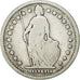 Switzerland, Franc, 1877, Bern, F(12-15), Silver, KM:24